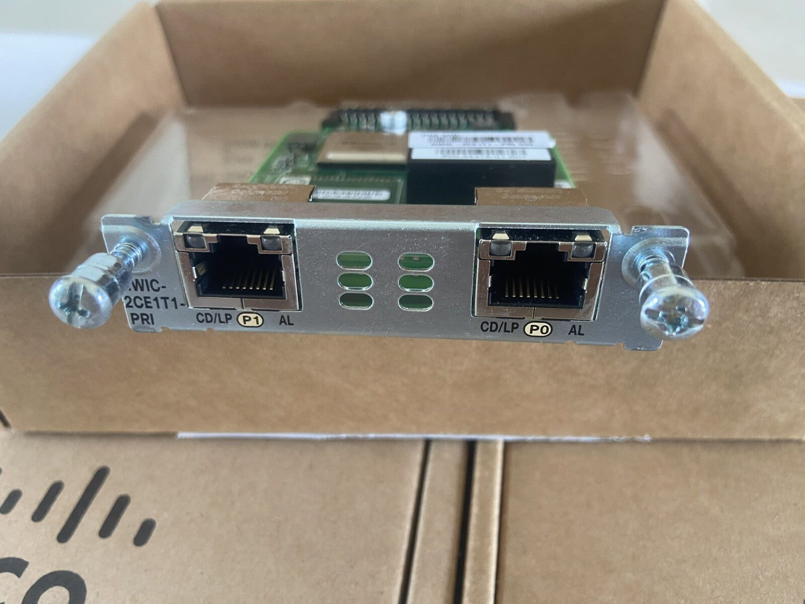 1 unidad Cisco HWIC-2CE1T1-PRI genuino y nuevo Módulo T1/E1 y PRI canalizado de 2 puertos