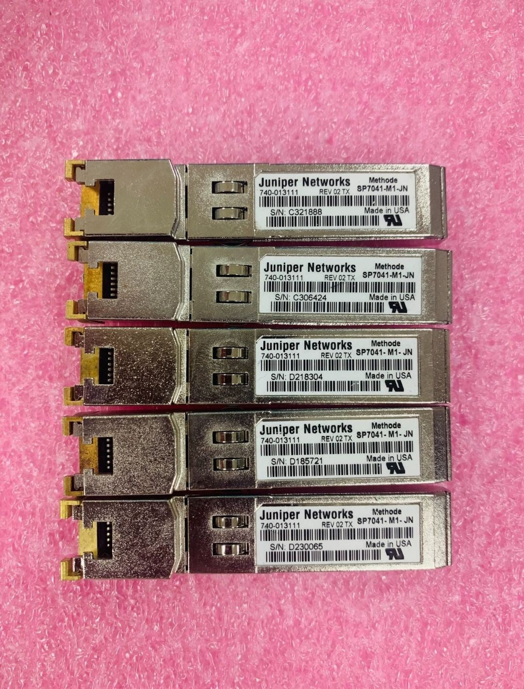 2pcs Juniper QFX-SFP-1GE-T 740-013111 1GE SFP-TX 100 M RJ45 SFP-1GE-T