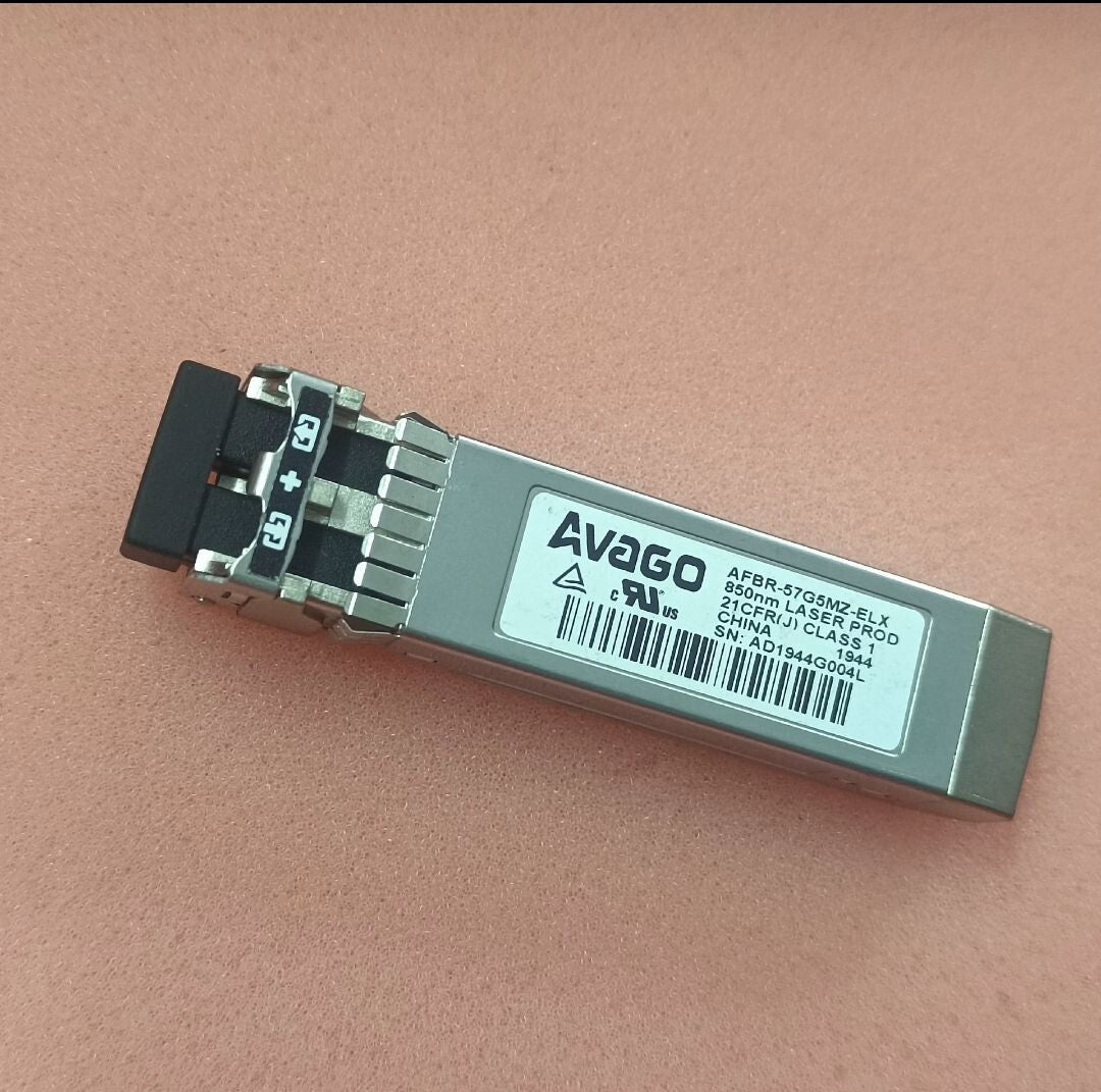 1pcs Genuine Avago AFBR-57G5MZ-ELX 32GFC 850nm MMO FC SFP+ Optical Transceiver