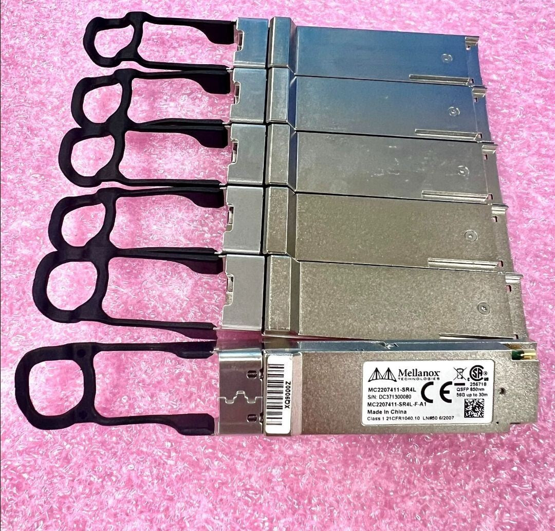 1pcs Mellanox MC2207411-SR4L QSFP+, MPO, 850nm, Up to 30M 4x14Gb/s Up to 56Gb