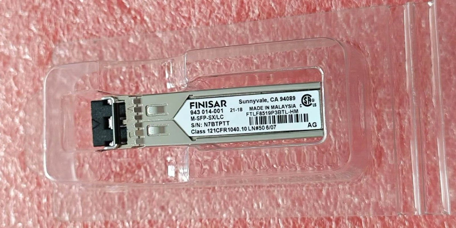 2pcs Finisar FTLF8519P3BTL-HM M-SFP-SX/LC 2.125Gbps 850nm 550m