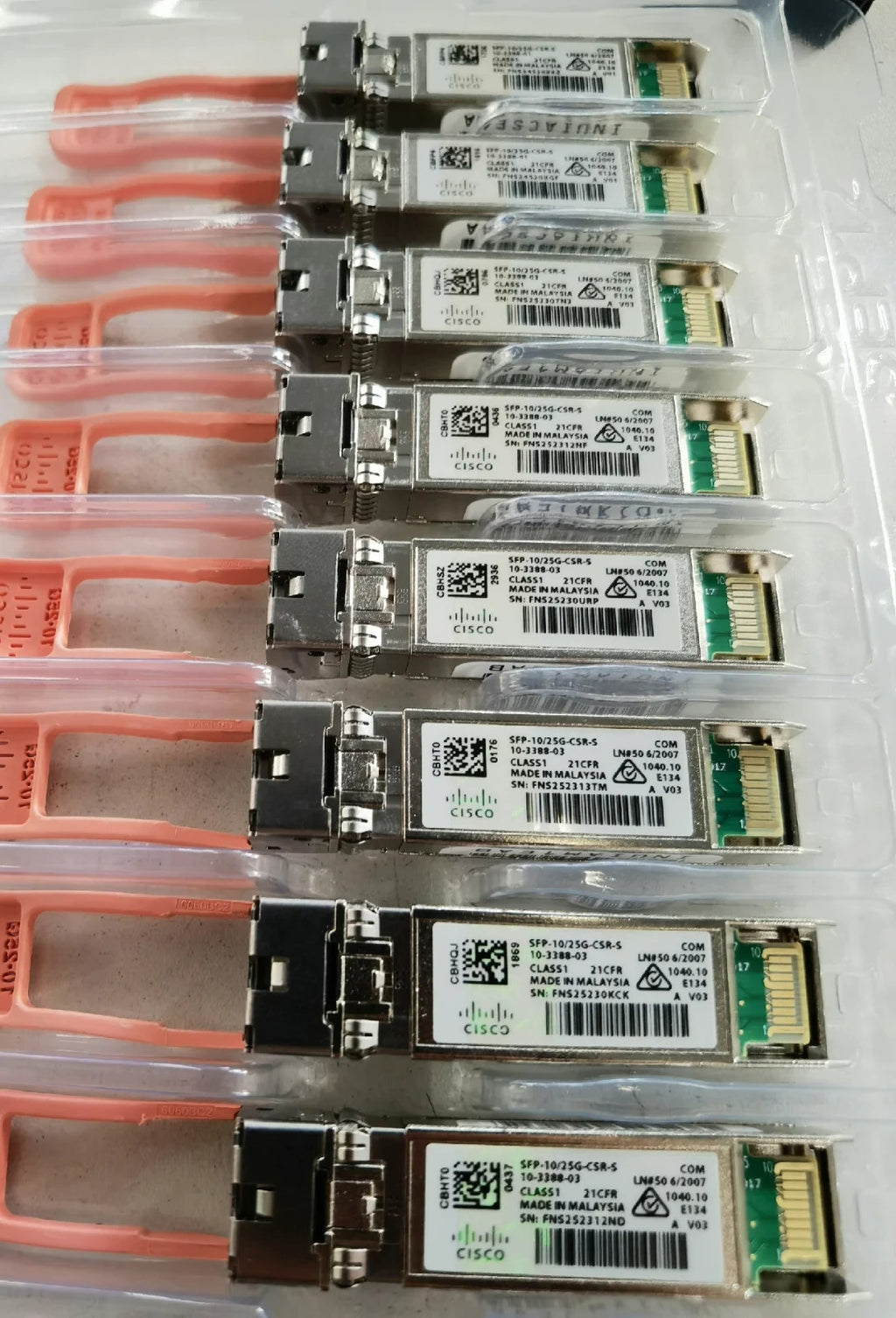 Genuine CISCO SFP-10/25G-CSR-S 25Gbps LC Multi-mode SFP28 10-3388-01 w/hologram