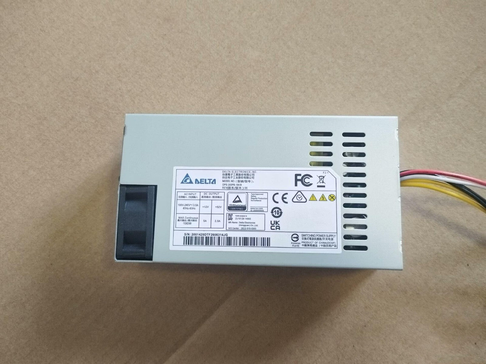 Getestetes Delta DPS-200PB-185 B 4-Pin Berg Anschluss 190W Netzteil für DVR