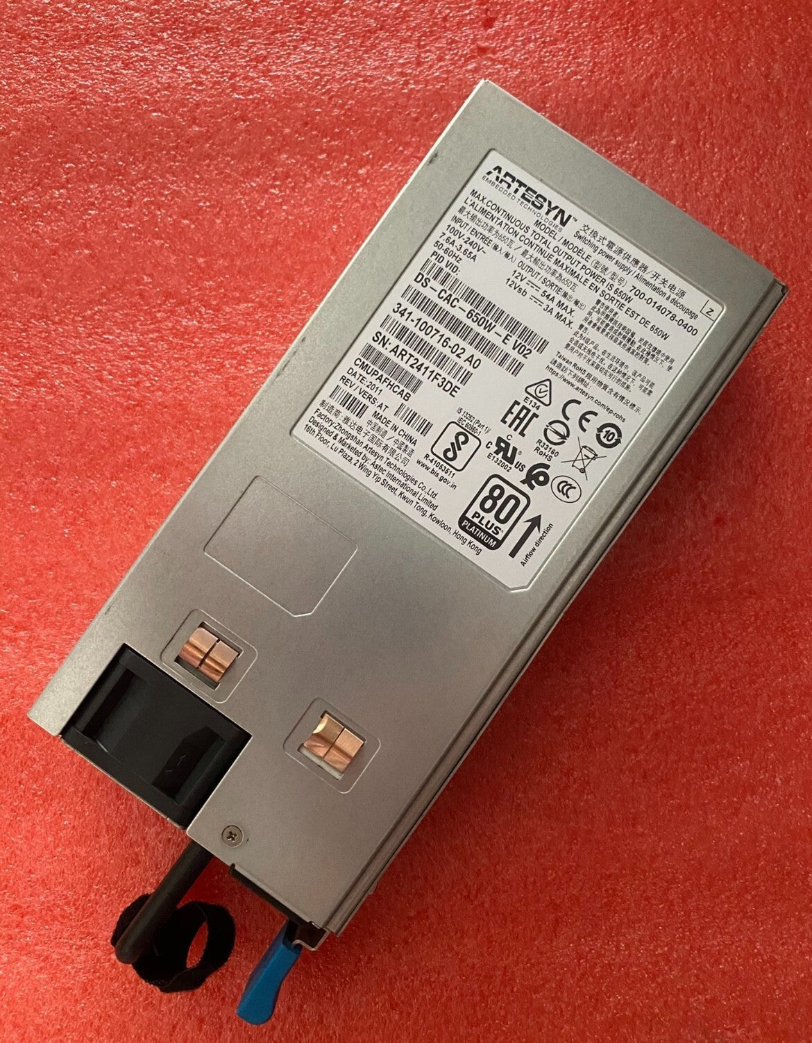1PC Cisco DS-CAC-650W-E V02 Power Supply VIA Fedex P1