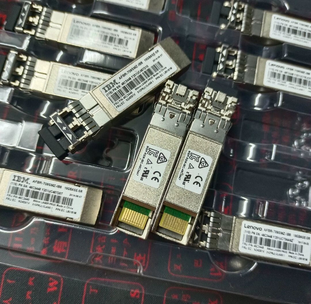 Lot of 10 Lenovo / IBM 46C3448 46C3449 AFBR-709SMZ-IB8 10Gbase-SR Transceiver