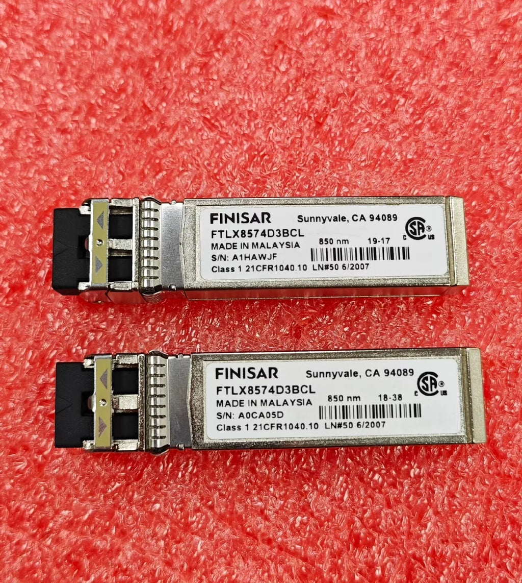 2pcs FTLX8574D3BCL FINISAR 10GBase-SR 850nm Multimode SW 400m SFP+ Transceiver
