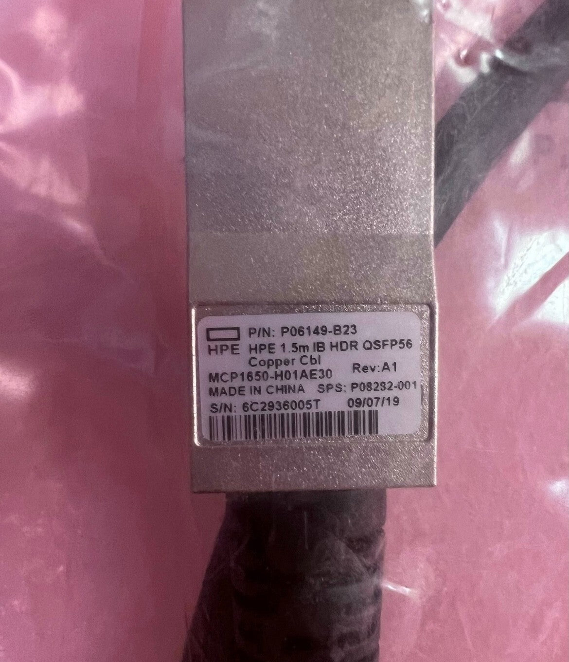 1 pc New MCP1650-H01AE30 Stacking Cable 1.5M IB HDR QSFP56 VIA Fedex P1