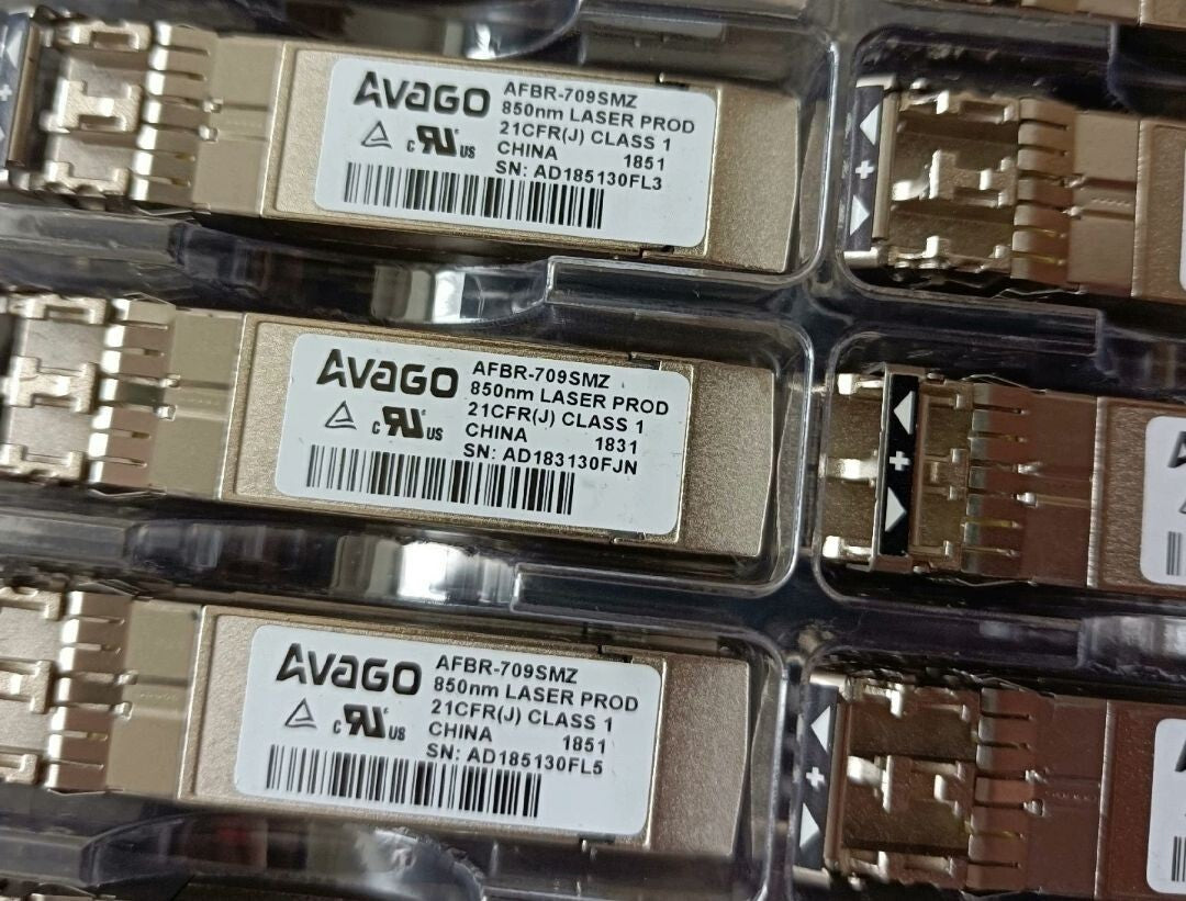 10 unidades AVAGO AFBR-709SMZ original 10GB ETHERNET 850NM 10GBASE-SR SFP+ TRANSCEPTOR