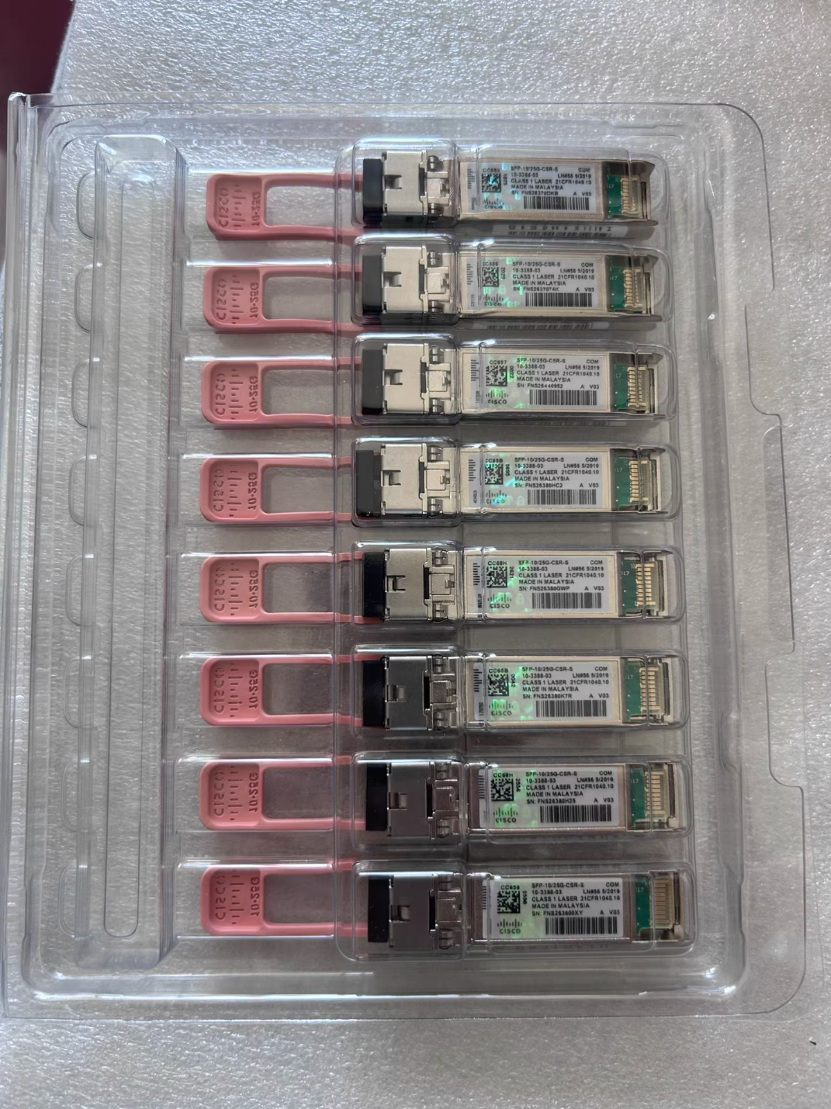 2pcs Cisco SFP-10/25G-CSR-S Dual Rate Module - 10-3388-03 w/hologram