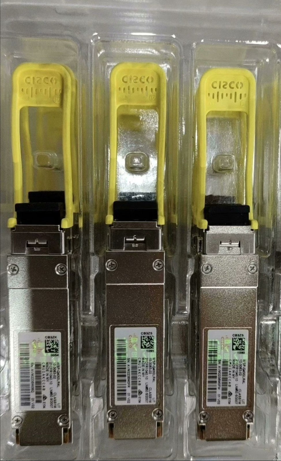 4PCS Genuine Cisco 10-3063-02 WSP-Q40GLR4L 40GBASE LR4 1310NM SMF Transceiver