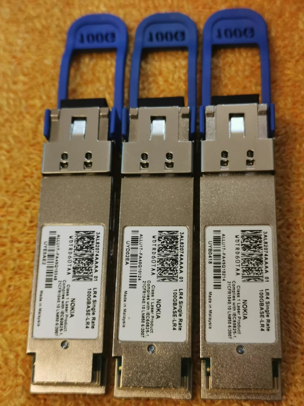 1PCS NOKIA 3AL82074AA 01 QSFP28 100GBASE-LR4 WOTRD60TAA Singlel Rate 10km SMF