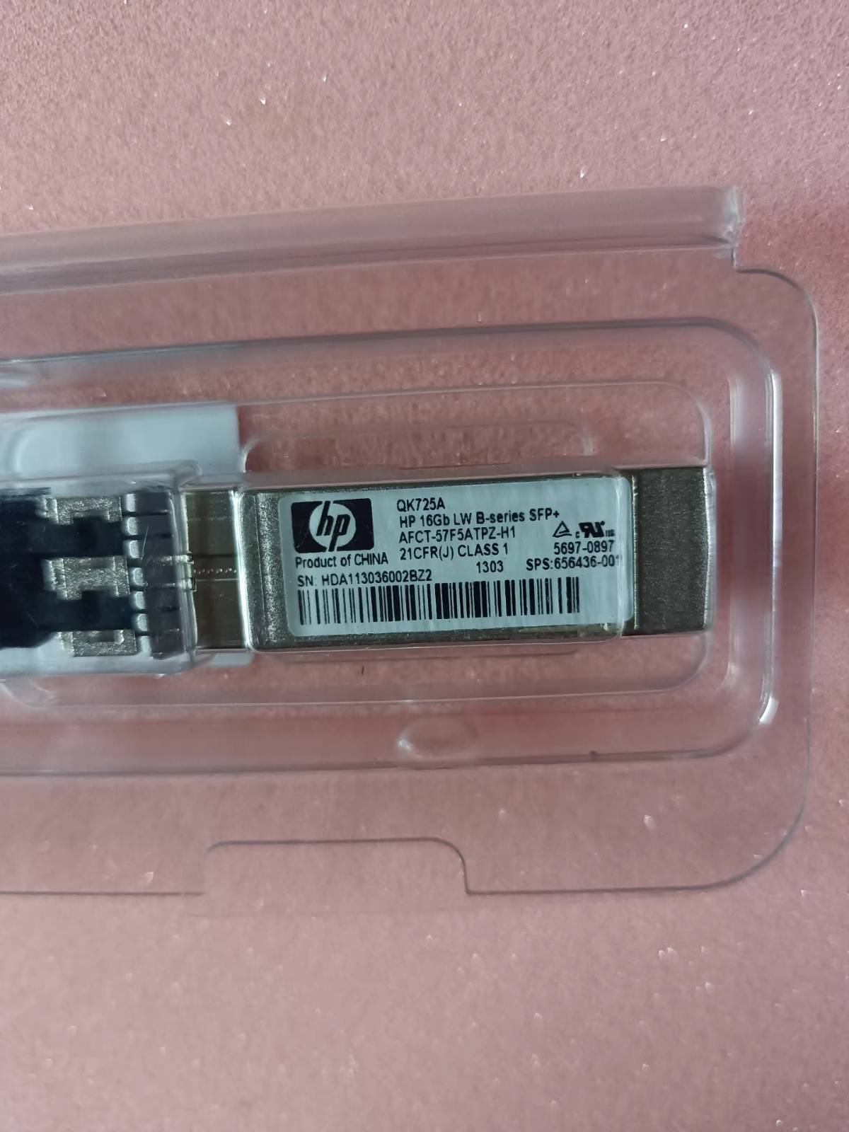 HPE QK725A 16Gb LW B-series SFP+1310nm 10km 1310nm SMF 5697-0897 SPS: 656436-001