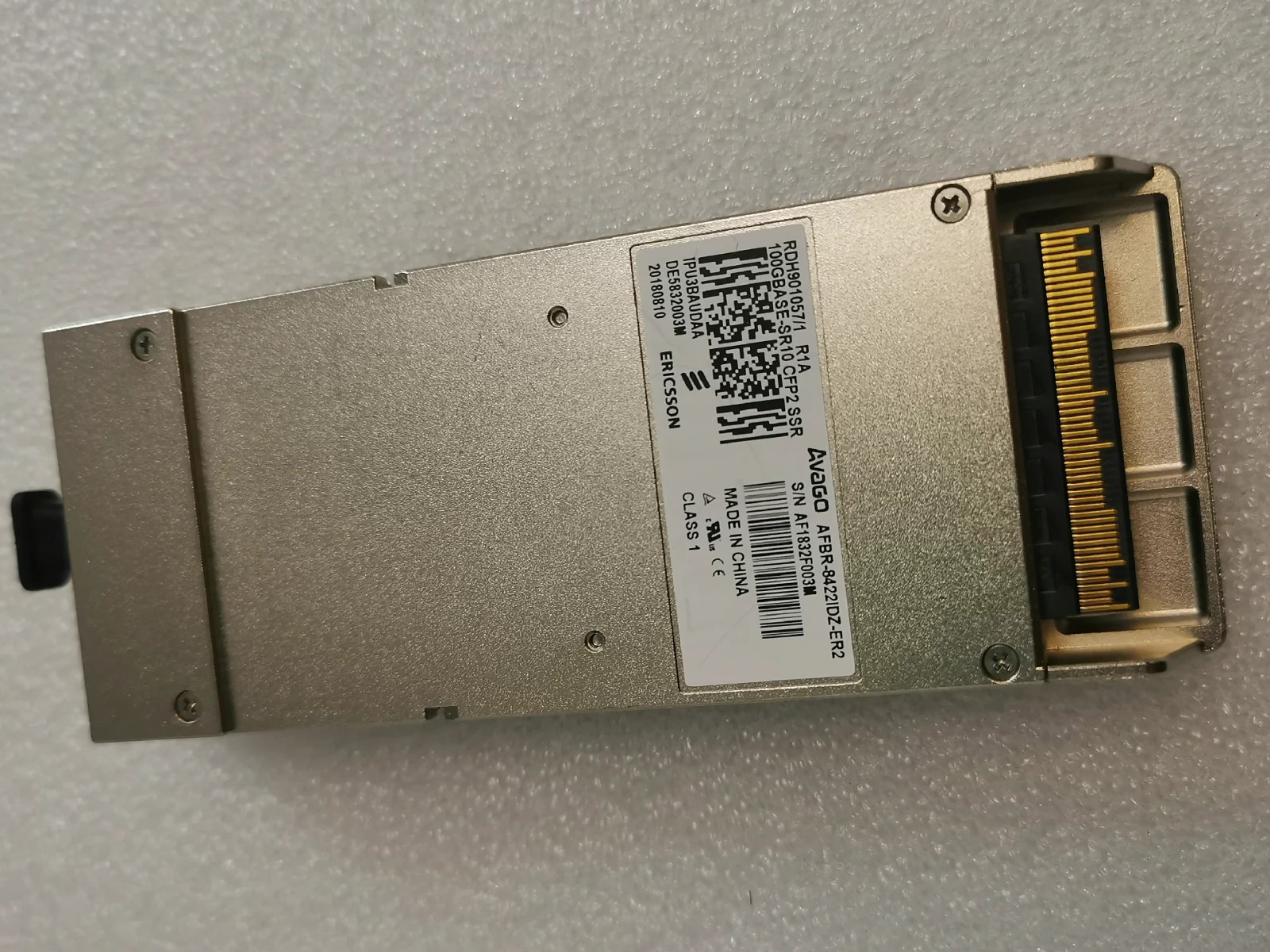 Ericsson RDH901057/1 Avago AFBR-8422IDZ-ER2 100GBASE-SR10 CFP2 100G Transceiver