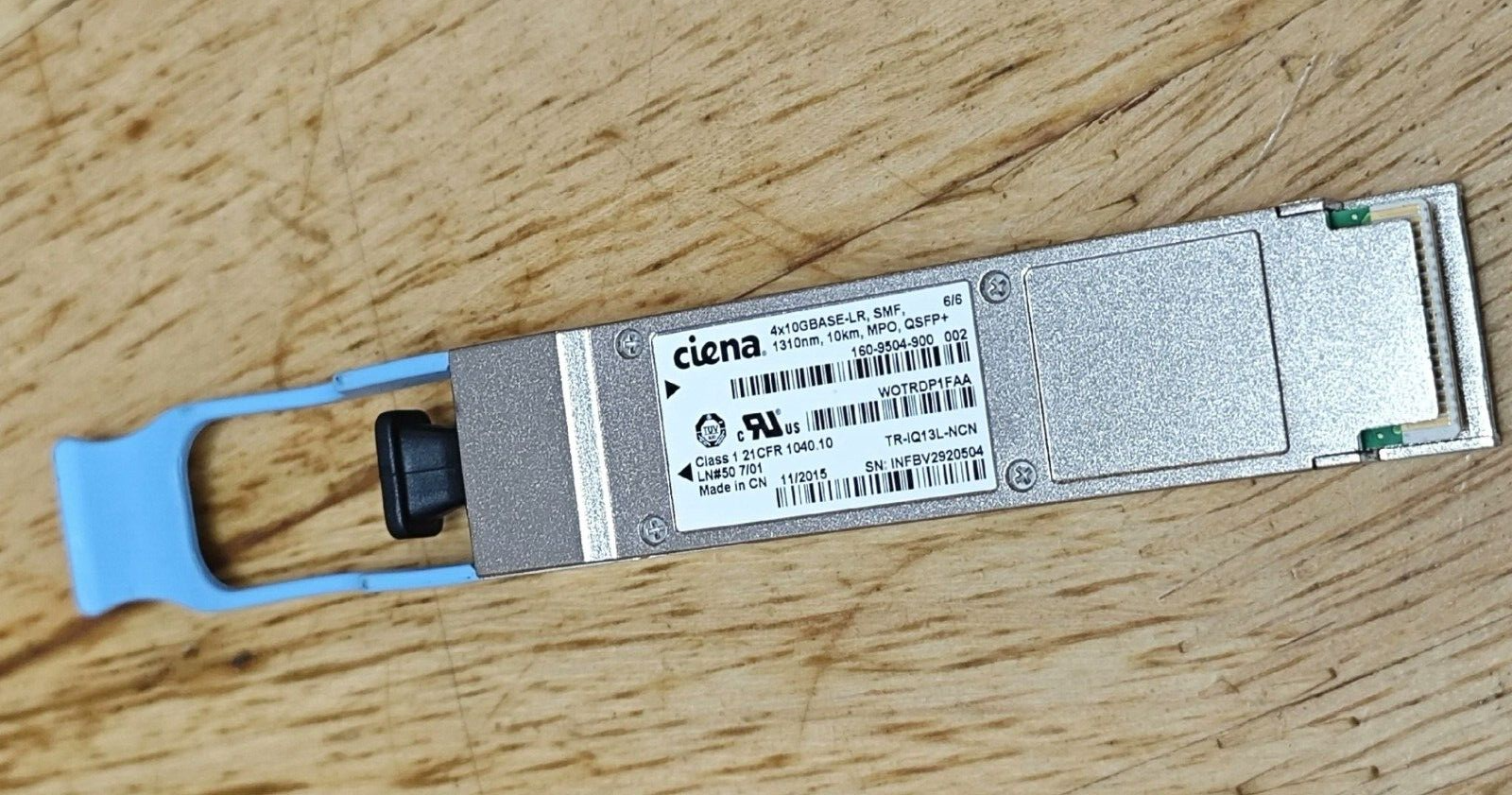1 unidad Ceina 160-9504-900 4x10GBASE-LR 40G SMF 1310nm 10km MPO QSFP+ Transceptor