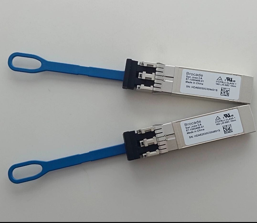 1 unidad Brocade 57-1000488-01 XBR-000498 16GBASE-LWL 16Gbps Seguro 10km 1310nm SMF