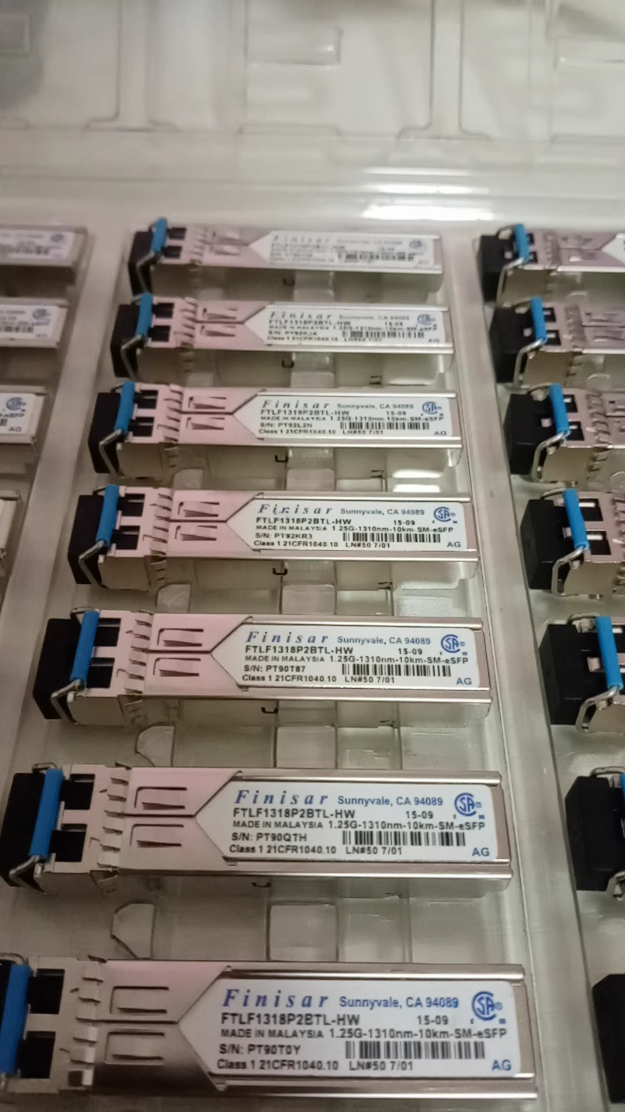 4PCS Finisar FTLF1318P2BTL-HW 1.25g 1310nm 10km Fiber Optic Module