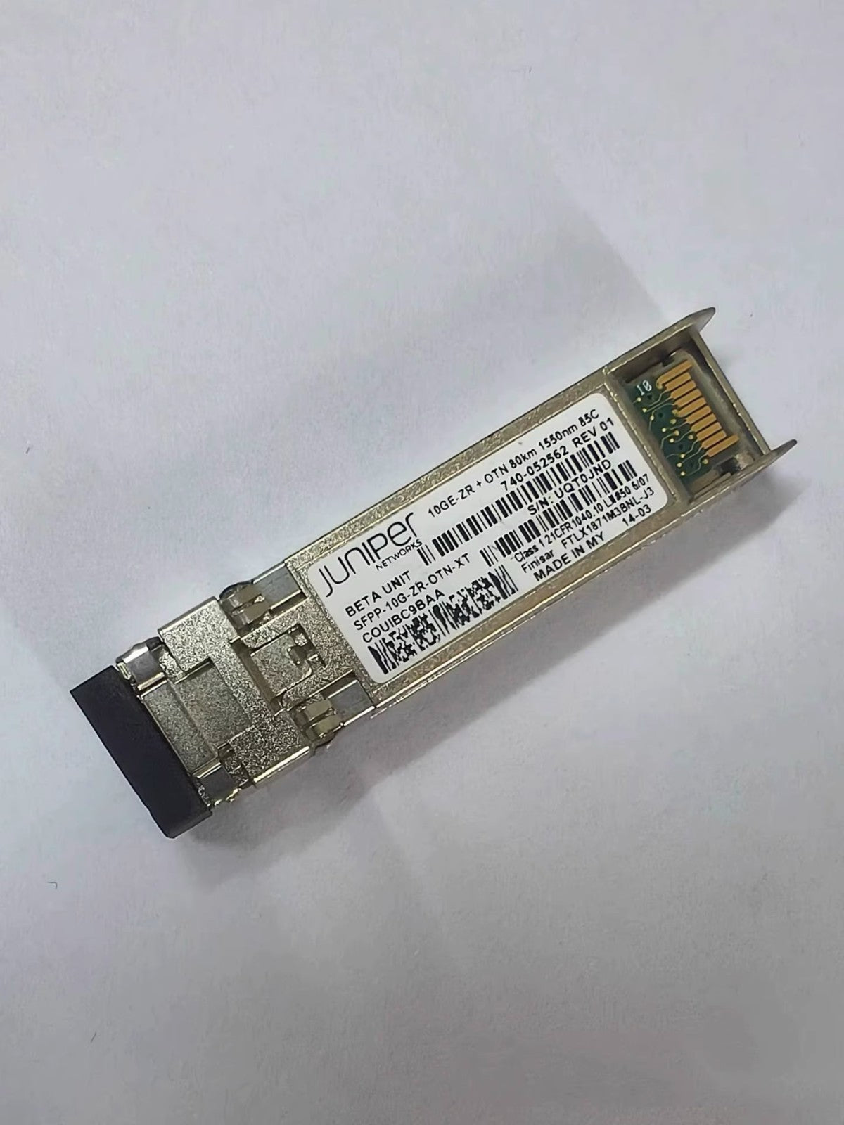 1PCS Juniper SFPP-10G-ZR-OTN-XT 740-052562 SFPP 80KM 1550nm 85C Fiber Optic