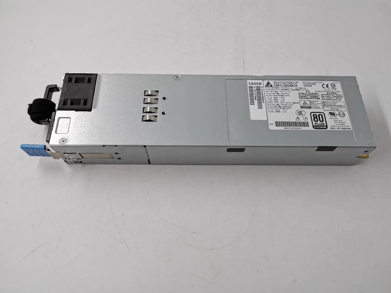 1pc Delta 2200W 80+ Platinum Hot-Swap Redundant Server PSU DPS-2200AB-2
