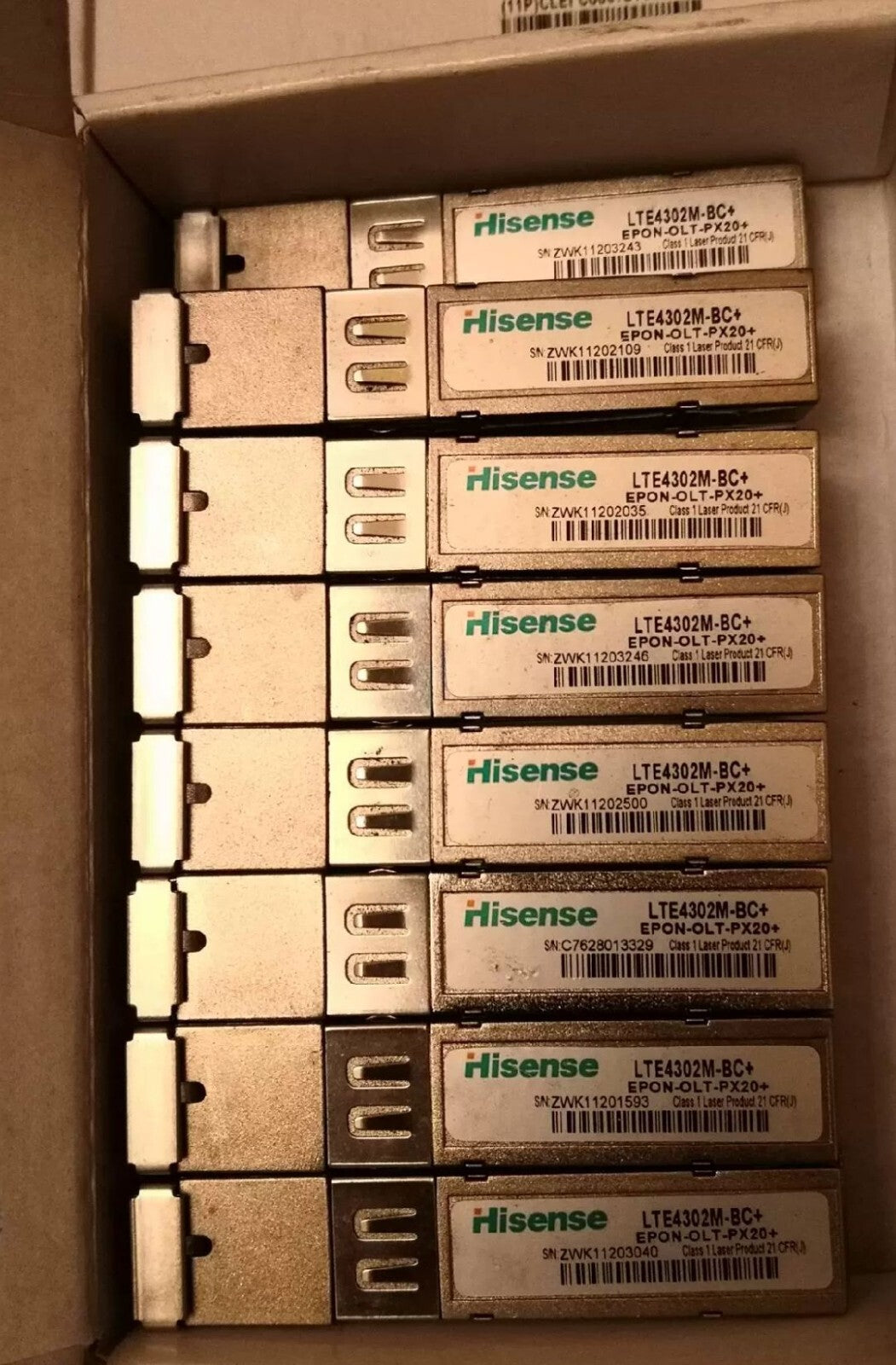 5 St. LTE4302M-BC+ EPON-OLT-PX20+ 1.25G Singlemode SFP Transceiver