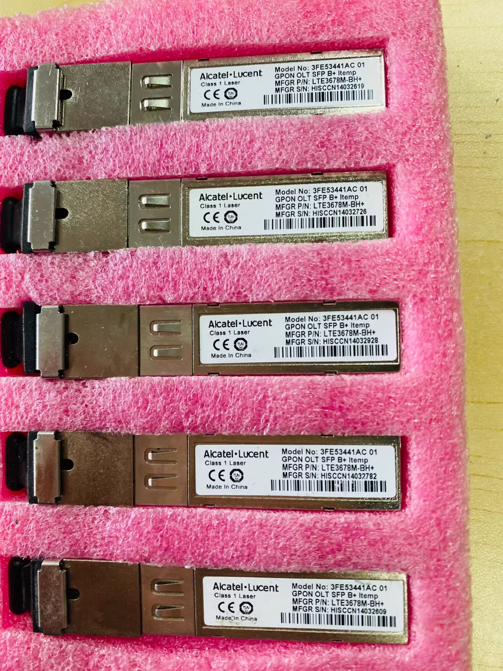 10Pcs Alcatel-Lucent 3FE53441AC 01 02 GPON OLT SFP B+ I-temp Transceiver