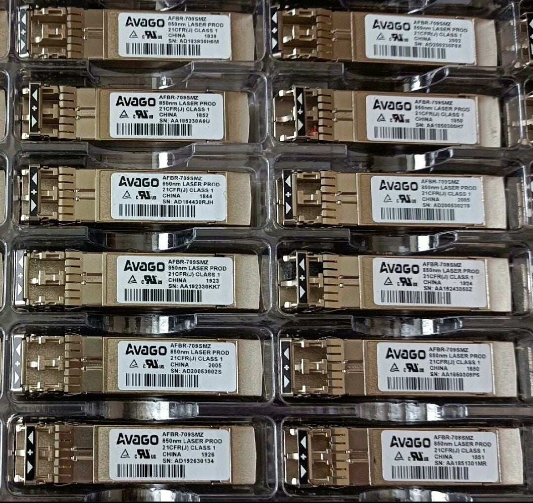 10 unidades AVAGO AFBR-709SMZ original 10GB ETHERNET 850NM 10GBASE-SR SFP+ TRANSCEPTOR