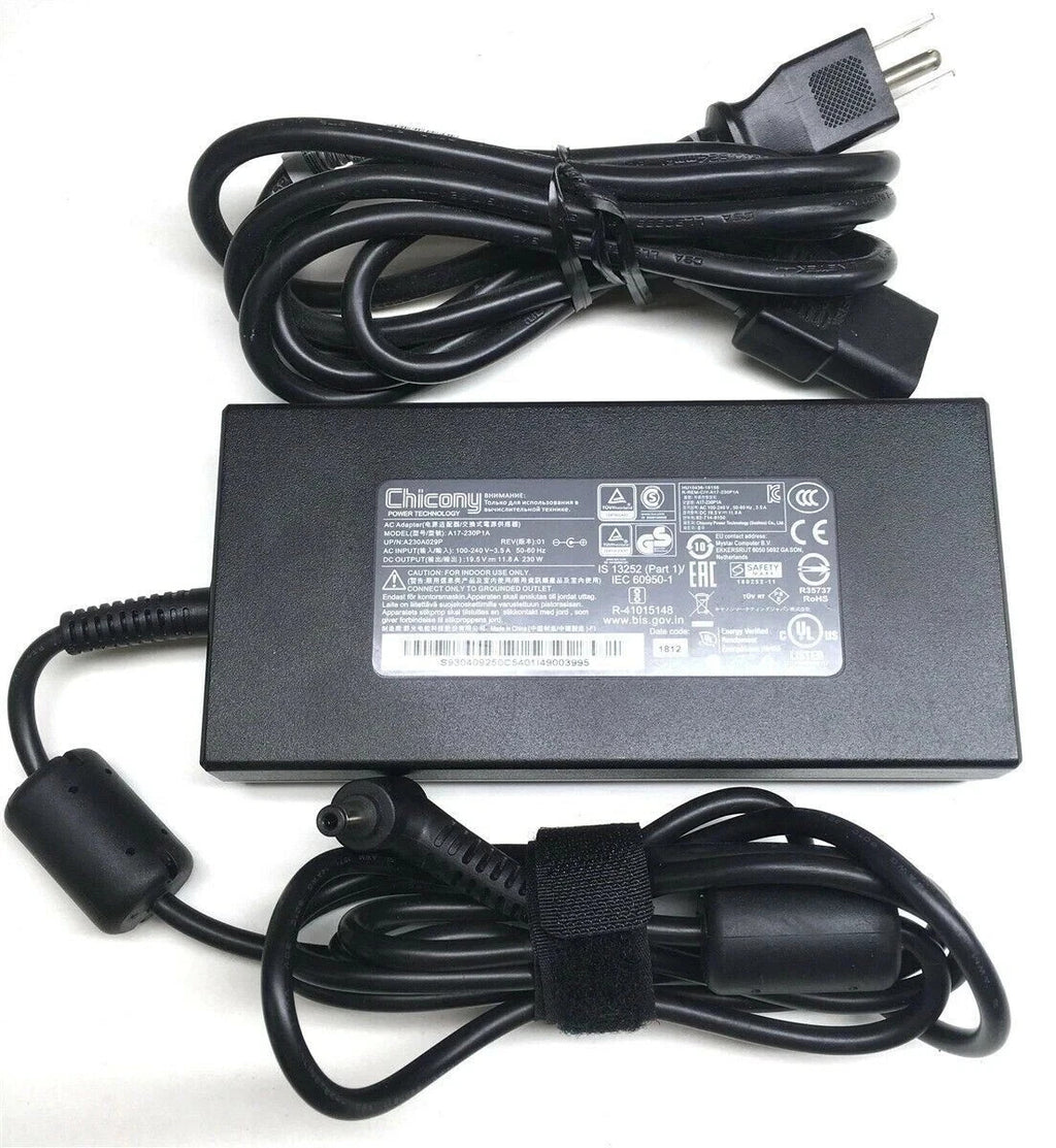 Cargador para portátil MSI Chicony Adaptador de corriente alterna A17-230P1A 19.5V 230W 5.5 x 2mm