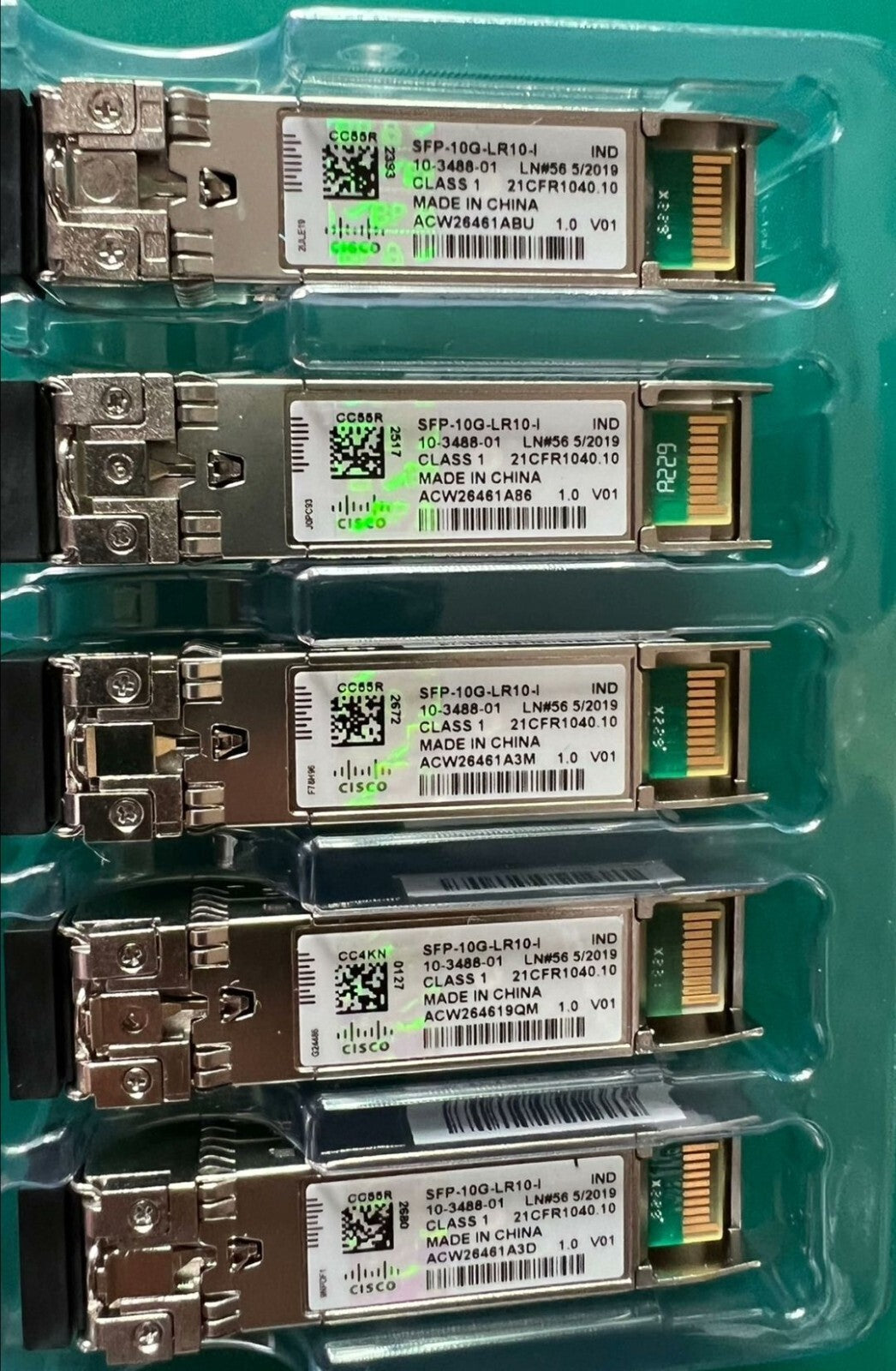 1 Stk. SFP-10G-LR10-I Cisco 10GBASE-LR, CPRI, SFP-Modul, Industrielle Temperatur