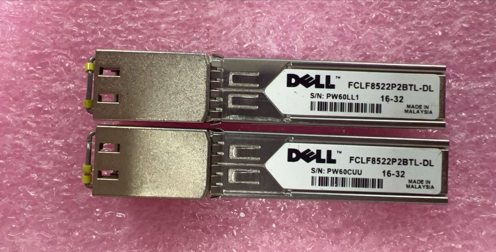 2pcs Dell SFP-T 1000Base-T FCLF8522P2BTL-DL Transceiver 1000Base-T Copper RJ45
