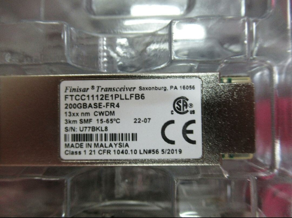 5 unidades FINISAR FTCC1112E1PLLFB6 Módulo transceptor 200GBASE-FR4 CWDM 3km SMF 200G