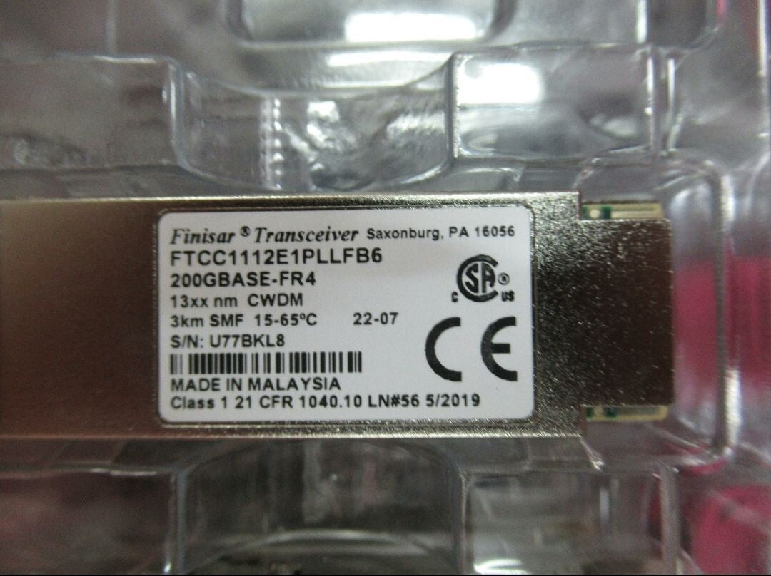 5pcs FINISAR FTCC1112E1PLLFB6 200GBASE-FR4 CWDM 3km SMF 200G Transceiver Module