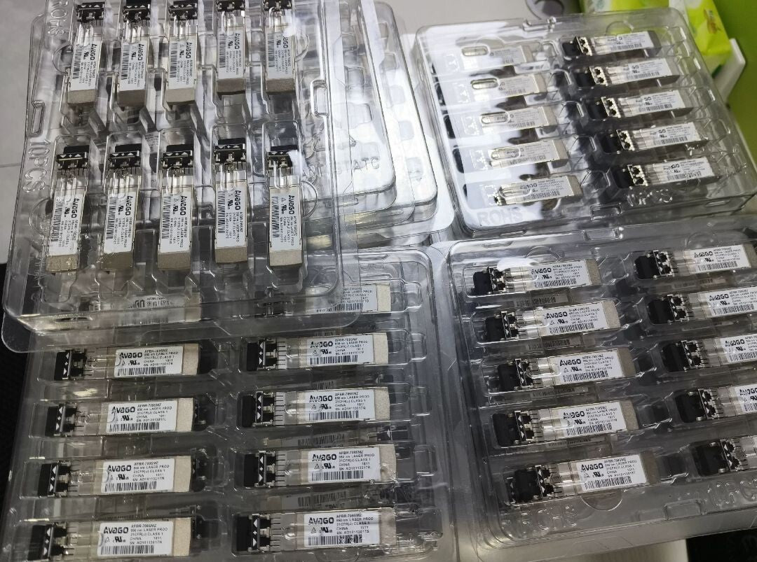10 unidades AVAGO AFBR-709SMZ original 10GB ETHERNET 850NM 10GBASE-SR SFP+ TRANSCEPTOR