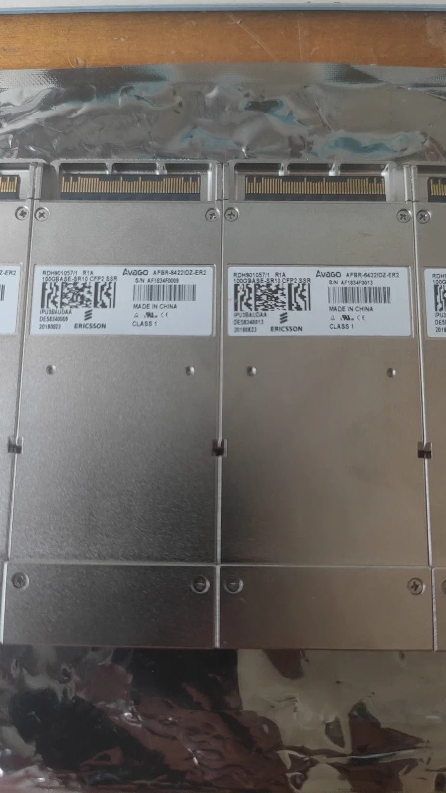 Ericsson RDH901057/1 Avago AFBR-8422IDZ-ER2 100GBASE-SR10 CFP2 100G Transceiver