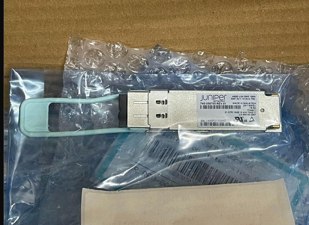 1pcs Juniper 740-056705 40GE-LX4 OM3 100m SMF QSFP+ Dual LC/PC Transceiver