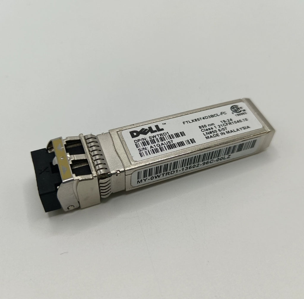 10PCS DELL 0WTRD1 SFP-10G-SR FTLX8574D3BCL-FC 10Gb/s 850nm MM SFP+ Transceiver