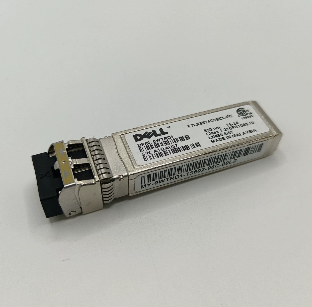 10PCS DELL 0WTRD1 SFP-10G-SR FTLX8574D3BCL-FC 10Gb/s 850nm MM SFP+ Transceiver