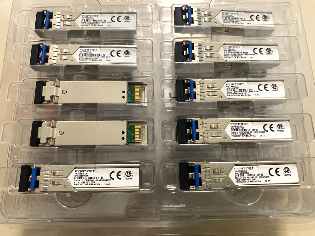 1PCS Fortinet FN-TRAN-LX | FTLF1318P3BTLFTN | SFP 1310nm 10KM SMF Transceiver