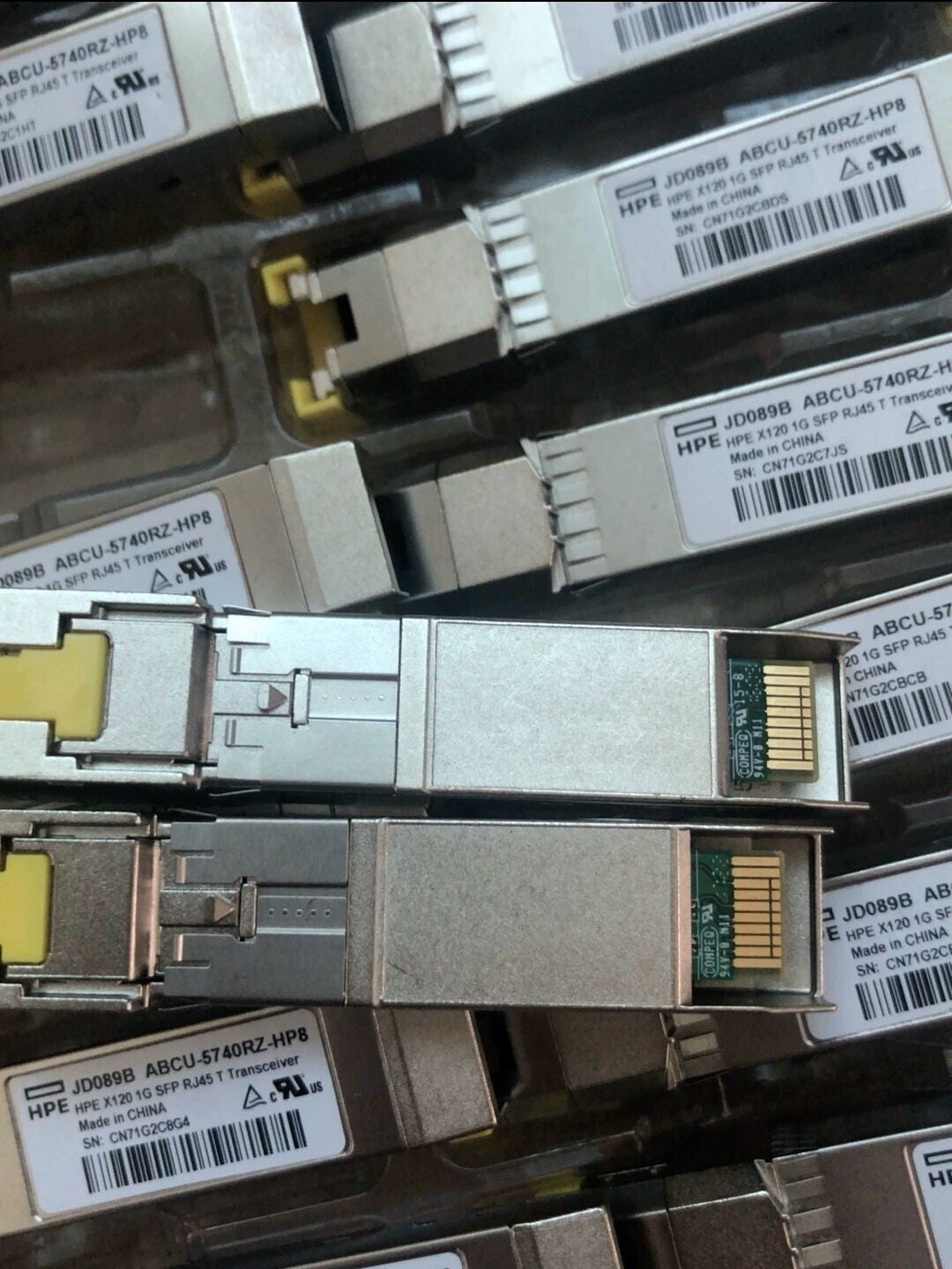 2 St. HP JD089B X120 1G SFP (RJ-45) 1000BASE-T Transceiver-Modul ABCU-5740RZ-HP8