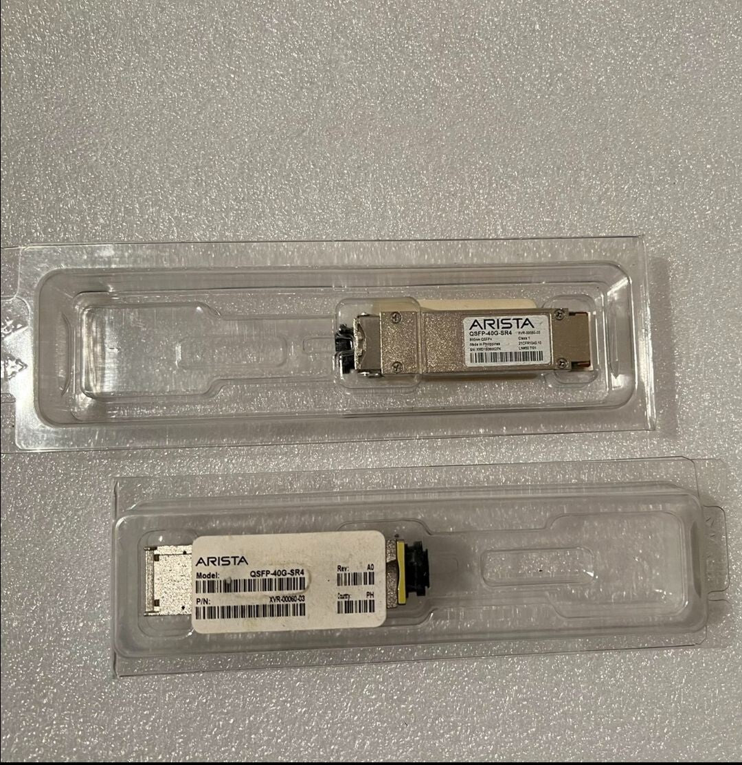 2pcs Genuine ARISTA QSFP-40G-SR4 40G QSFP+ XVR-00060-03 | 05 ,40Gbps Transceiver