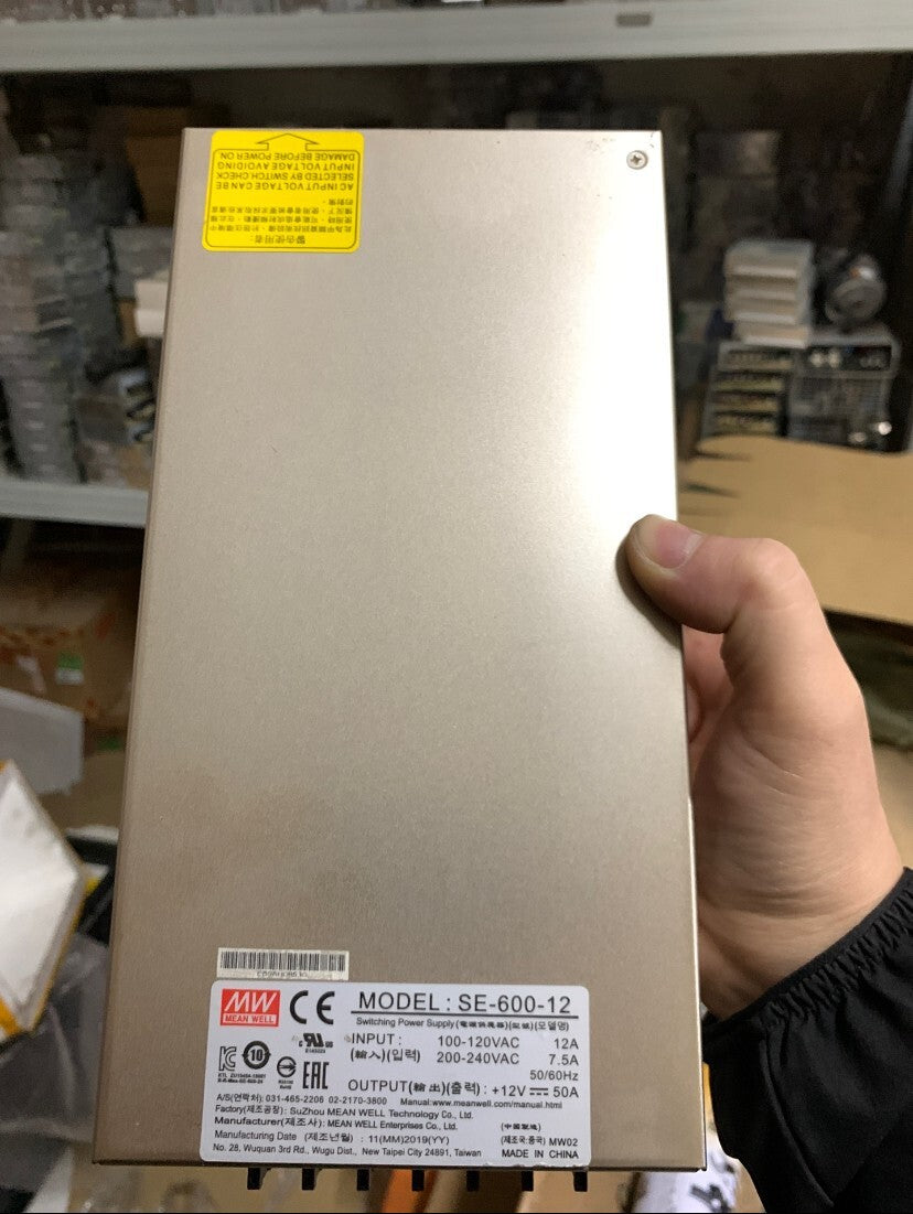Fuente de alimentación Meanwell SE-600-12 600W 12V 50A Buen trabajo