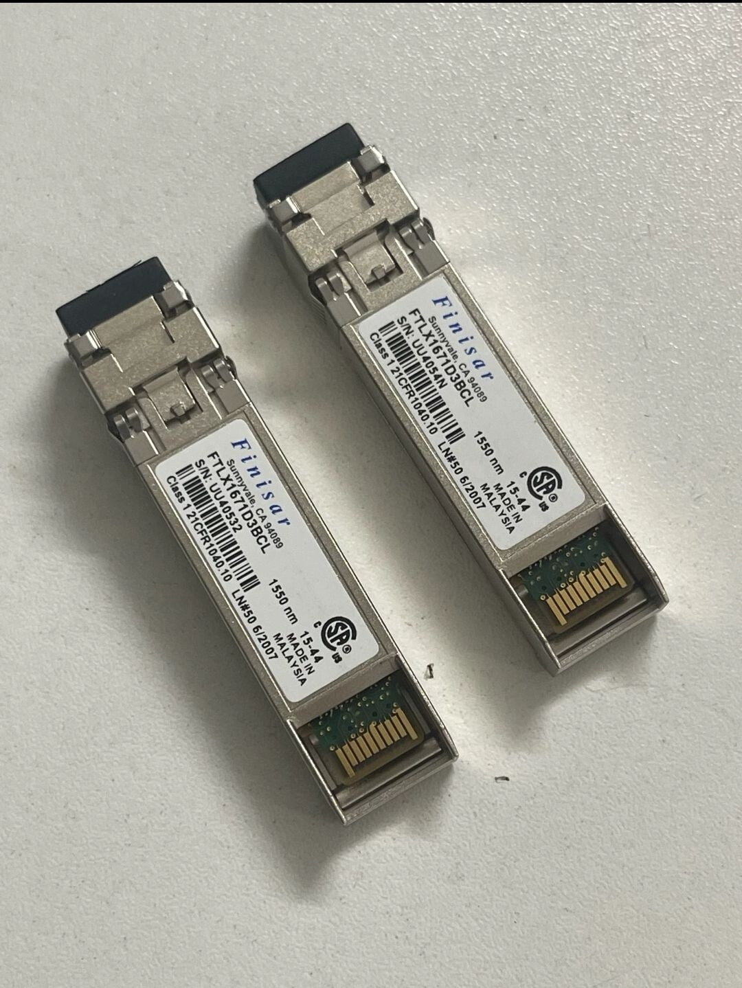 1 ud. transceptor óptico monomodo SFP+ 10G-1550nm 40km Finisar FTLX1671D3BCL