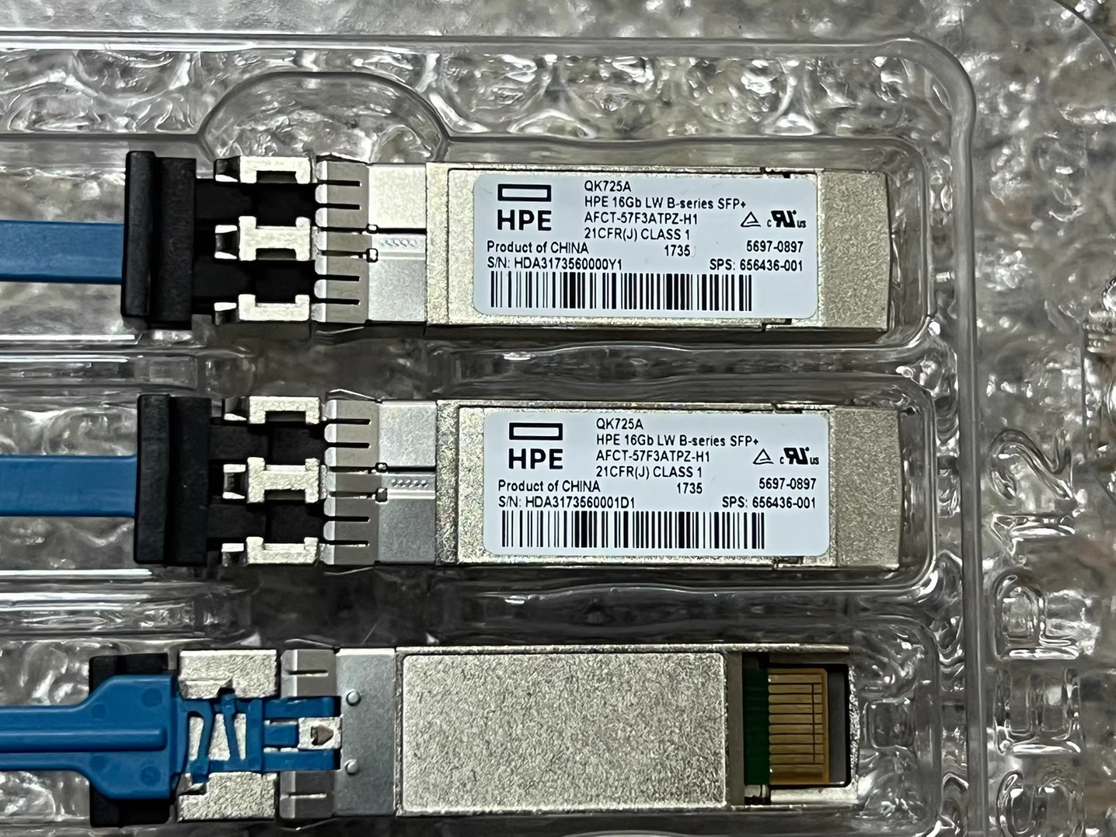 HPE QK725A 16Gb LW B-series SFP+1310nm 10km 1310nm SMF 5697-0897 SPS: 656436-001