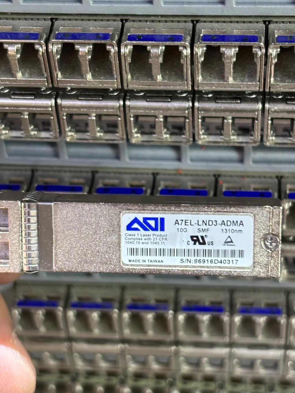 10pcs | AOI A7EL-LND3-ADMA 10GBASE-LR Dual LC SMF 1310nm 10km SFP+ Transceiver