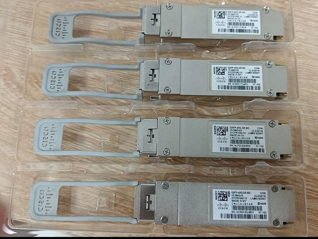 Lot of 2 Cisco 10-2945-02 QSFP-40G-SR-BD 40GBASE-SR-BiDi  Duplex MMF QSFP+
