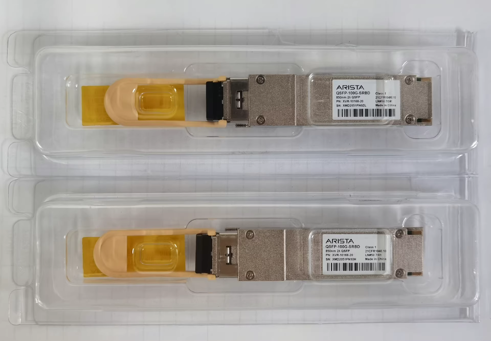 ARISTA QSFP-100G-SRBD 100 Gbase Optical Transceiver XVR-10168-20 1PCS