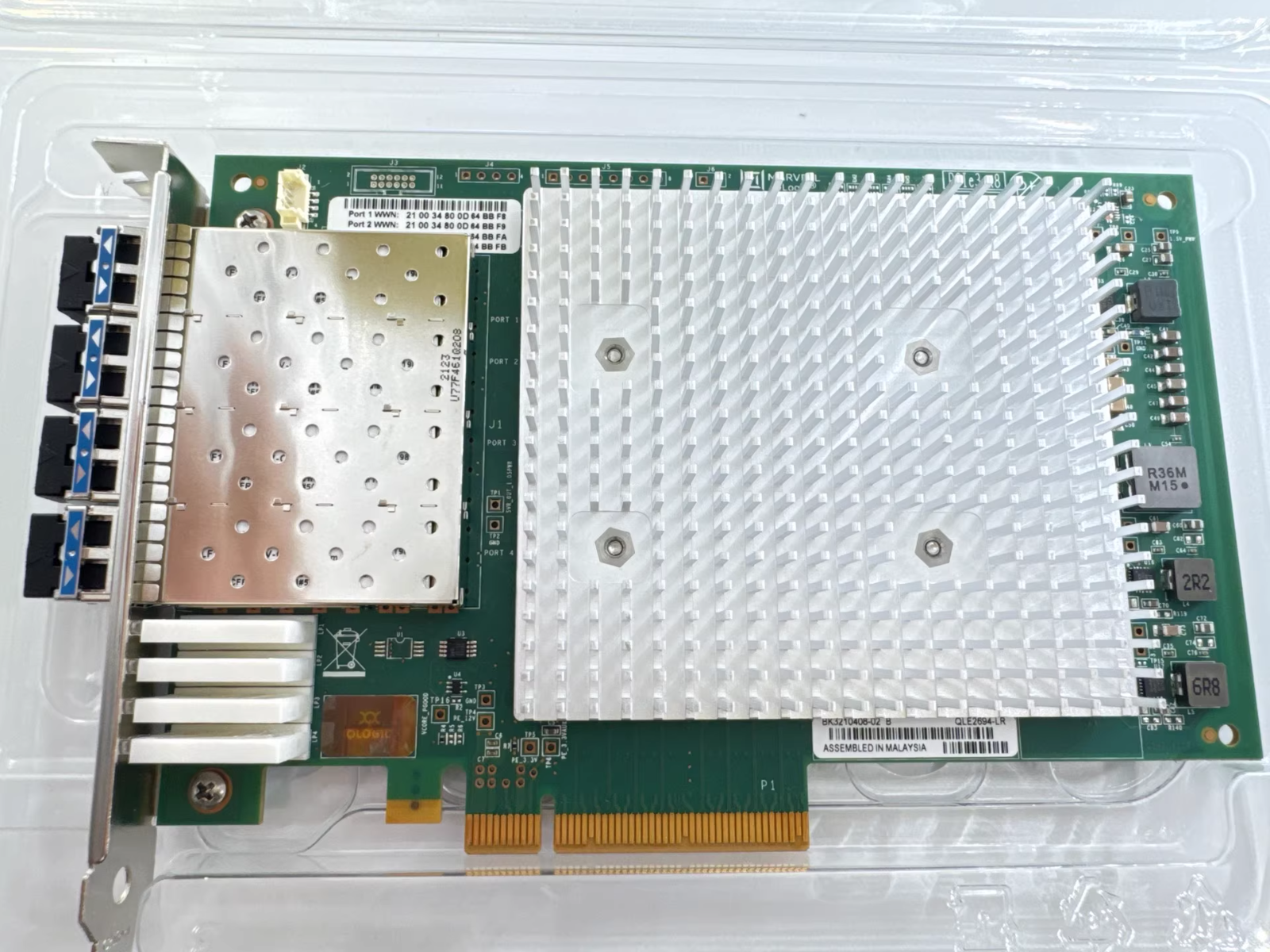 Adaptadores de canal de fibra Marvell QLOGIC QLE2694-LR de cuatro puertos Enhanced Gen (16GFC)