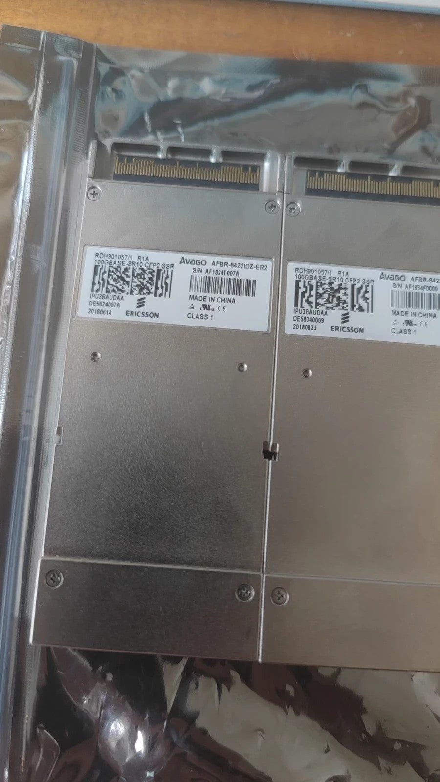 Ericsson RDH901057/1 Avago AFBR-8422IDZ-ER2 100GBASE-SR10 CFP2 100G Transceiver