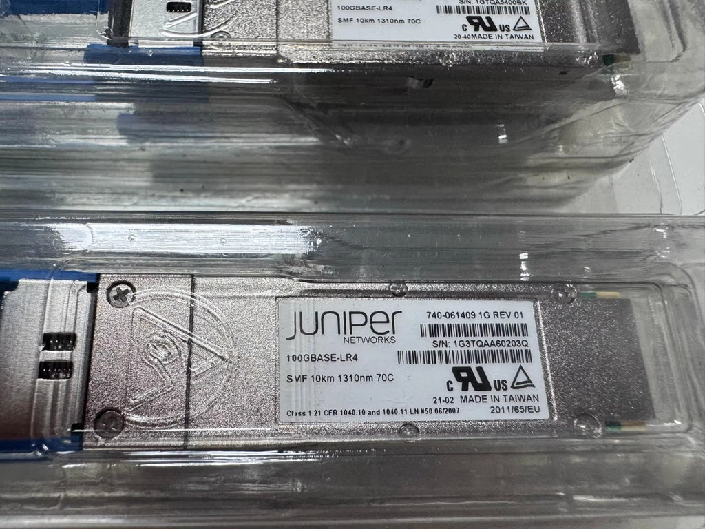 1pcs Juniper QSFP-100GBASE-LR4 10KM 1310nm SMF 70C Transceiver module 740-061409