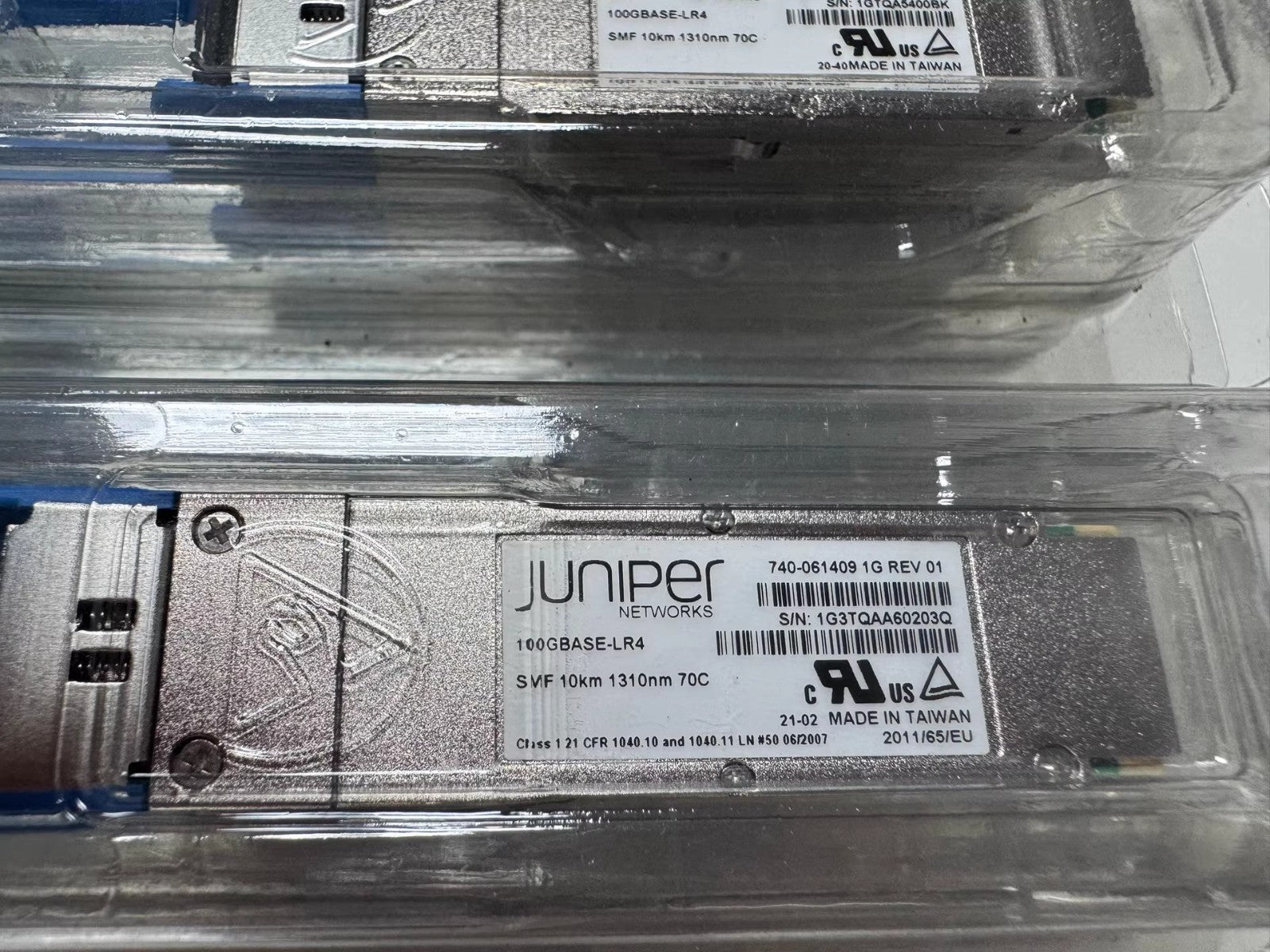 1pcs Juniper QSFP-100GBASE-LR4 10KM 1310nm SMF 70C Transceiver module 740-061409