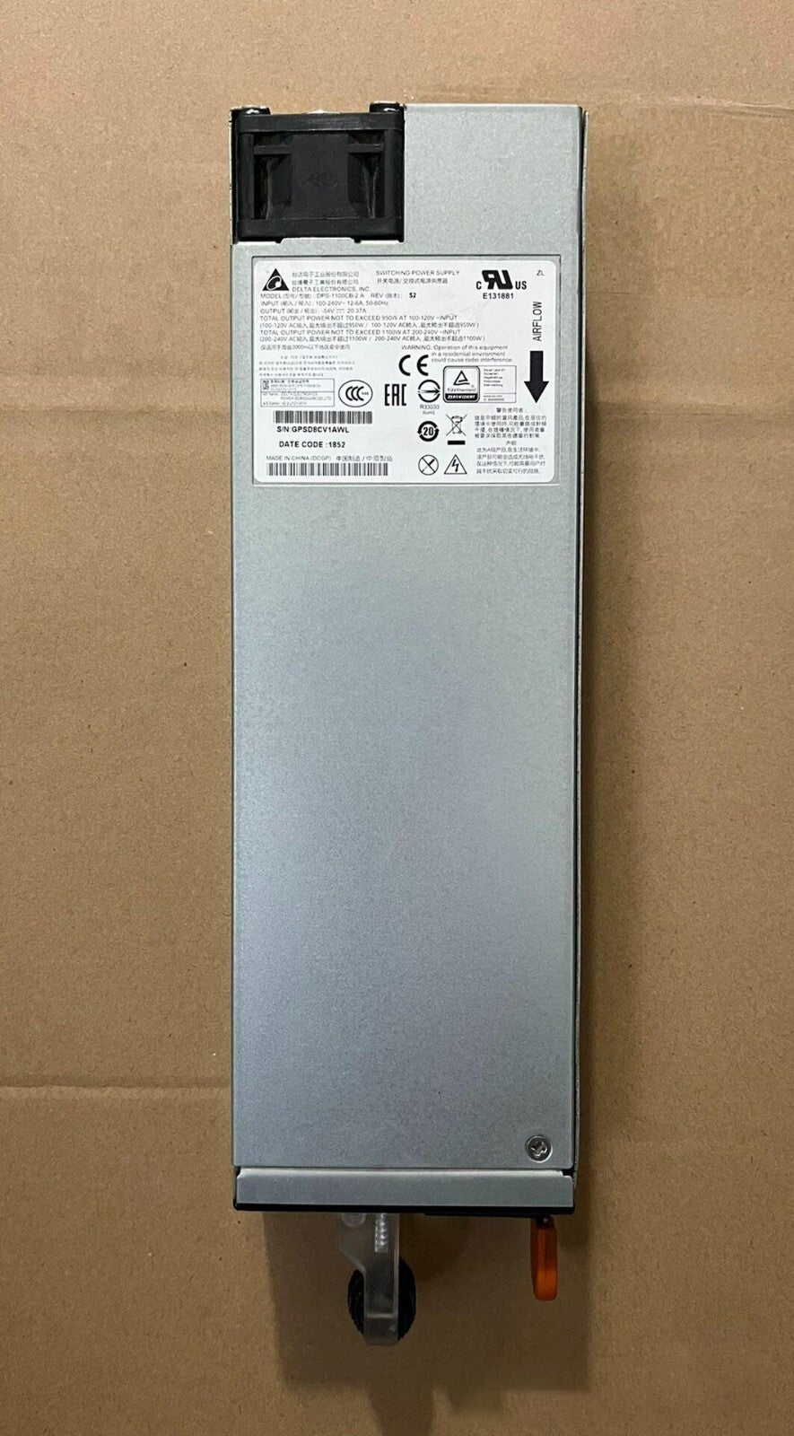 Fuente de alimentación conmutada Dell DPS-1100CB-2 A para Dell 3048P 1100W