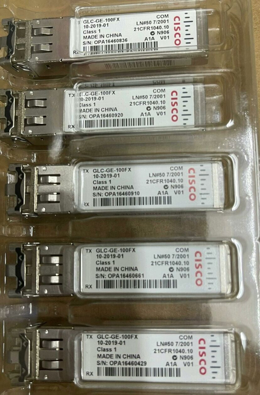 1pc CISCO SFP GLC-GE-100FX 100Base-FX SFP GBIC Transceiver Module